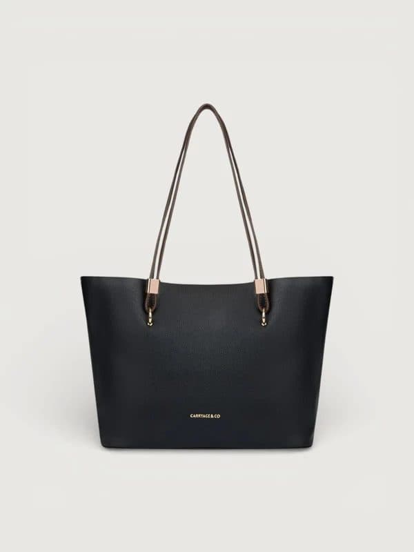 THE NARA TOTE IN - JET BLACK image 4