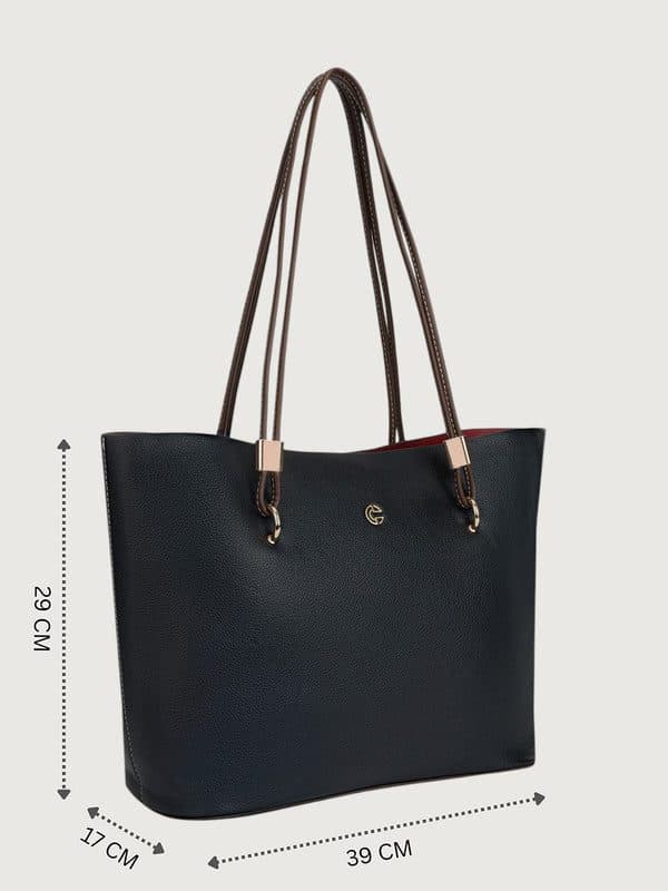 THE NARA TOTE IN - JET BLACK image 7