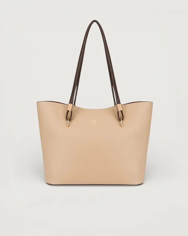 THE NARA TOTE IN - TAUPE image 1