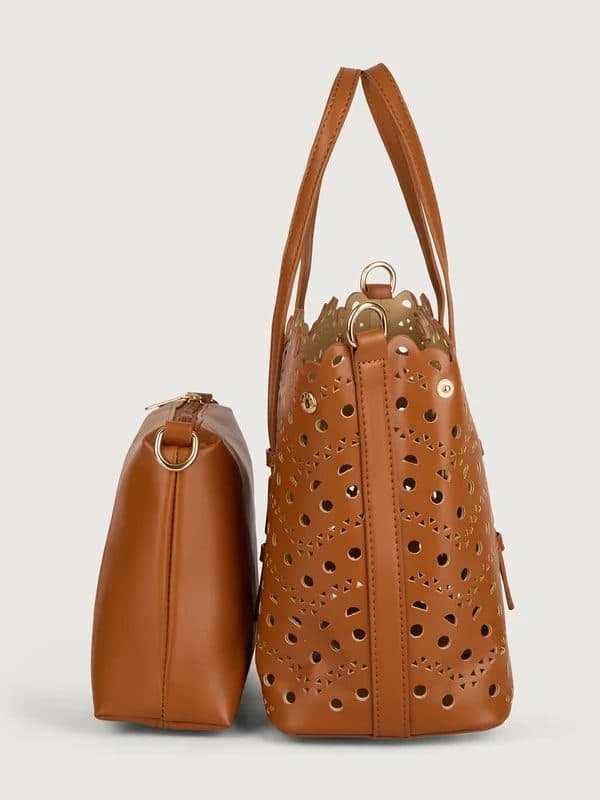 THE ROSEWAVE TOTE – MOCHA BROWN image 3